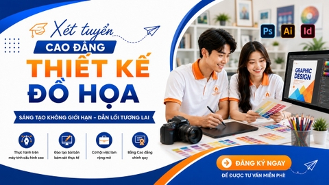 THÔNG BÁO TUYỂN SINH CAO ĐẲNG THIẾT KẾ ĐỒ HỌA