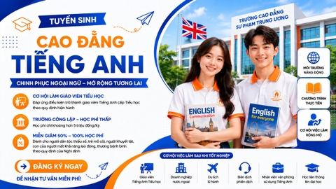 TUYỂN SINH CAO ĐẲNG TIẾNG ANH