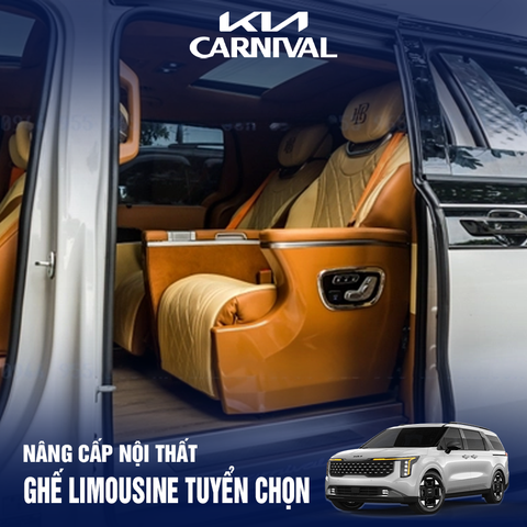 Nâng cấp - độ ghế Limousine thương gia Kia Carnival 2024 mới nhất