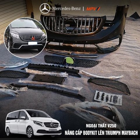 Nâng cấp body Kit Vito V250 V-class lên bản Triumph Maybach