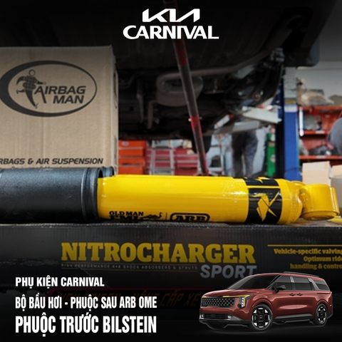 Bộ Bầu Hơi + Phuộc Sau ARB OME - Phuộc Trước Bilstein dành cho Cho KIA Carnival & Sorento