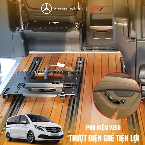 Nâng cấp trượt điện ghế Mercedes Benz V250