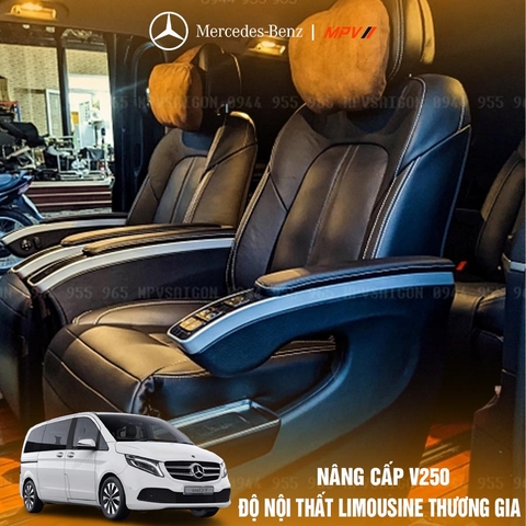 Độ nội thất thương gia Limousine Mercedes Benz V250 AMG mới nhất