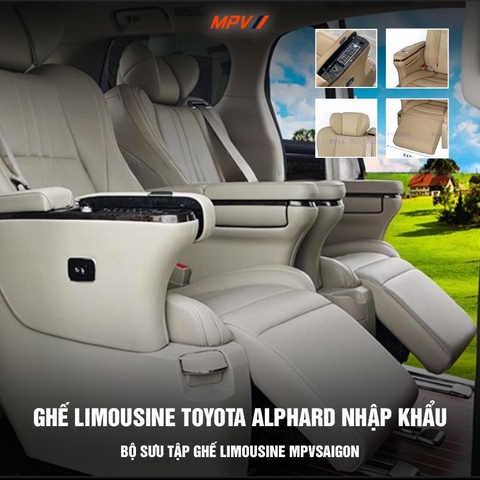 Nâng cấp ghế Limousine Toyota Alphard nhập khẩu