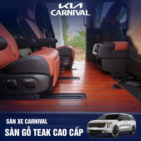 Sàn gỗ tự nhiên Kia Carnival 2024 2025 7 chỗ
