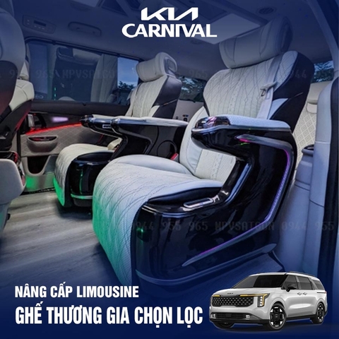 Nâng cấp Limousine Kia Carnival 2024 2025 bản thương gia: báo giá mới nhất