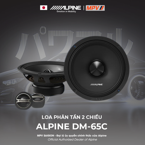ALPINE DM-65C LOA PHÂN TẦN 2 CHIỀU