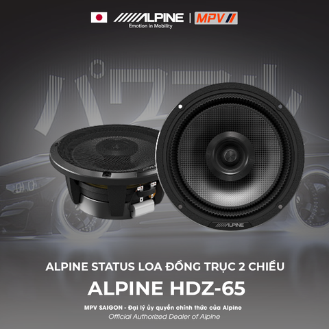 ALPINE HDZ-65 LOA ĐỒNG TRỤC 2 CHIỀU