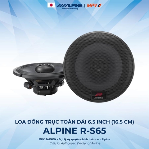 ALPINE R-S65 LOA ĐỒNG TRỤC TOÀN DẢI 6.5 INCH (16.5 CM)