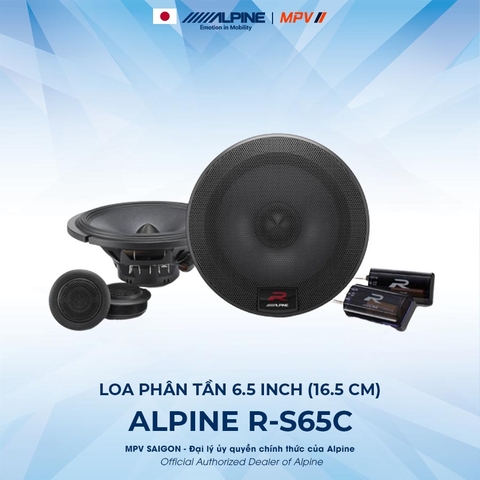 ALPINE R-S65C LOA PHÂN TẦN 6.5 INCH (16.5 CM)