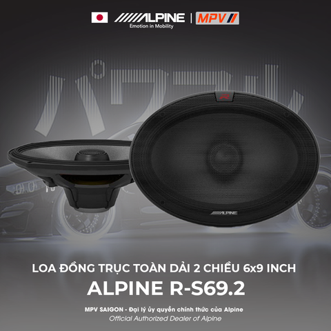 ALPINE R-S69.2 LOA ĐỒNG TRỤC TOÀN DẢI 2 CHIỀU 6x9 INCH