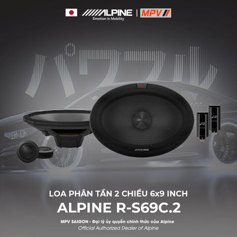 ALPINE R-S69C.2 LOA PHÂN TẦN 2 CHIỀU 6x9 INCH