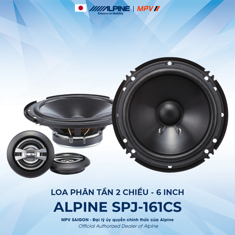 ALPINE SPJ-161CS LOA PHÂN TẦN 2 CHIỀU - 6 INCH