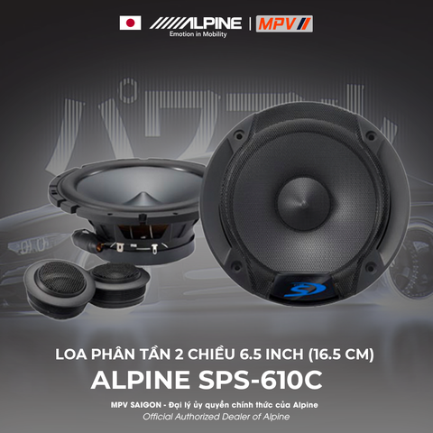 ALPINE SPS-610C LOA PHÂN TẦN 2 CHIỀU 6.5 INCH (16.5 CM)
