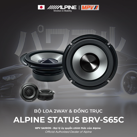 ALPINE STATUS BRV-S65C BỘ LOA 2WAY & ĐỒNG TRỤC ĐẾN TỪ NHẬT BẢN