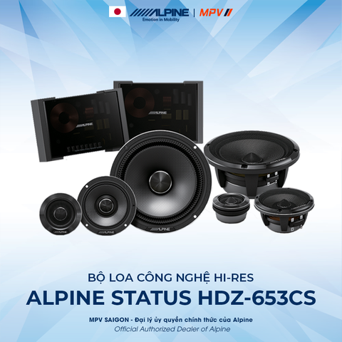 ALPINE STATUS HDZ-653CS BỘ LOA CÔNG NGHỆ HI-RES ĐẾN TỪ NHẬT BẢN