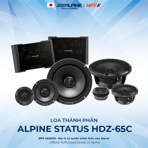 ALPINE STATUS HDZ-65C LOA THÀNH PHẦN ĐẾN TỪ NHẬT BẢN
