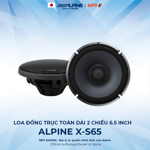 ALPINE X-S65 LOA ĐỒNG TRỤC TOÀN DẢI 2 CHIỀU 6.5 INCH