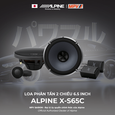 ALPINE X-S65C LOA PHÂN TẦN 2 CHIỀU 6.5 INCH