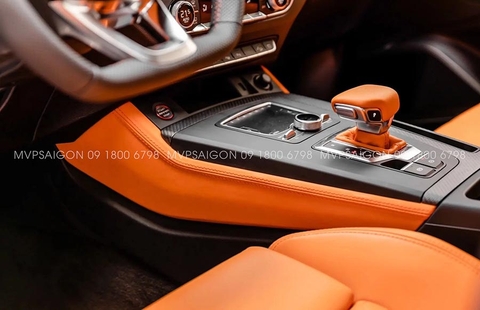 AUDI Q5 bọc da đổi màu nội thất cam Hermes