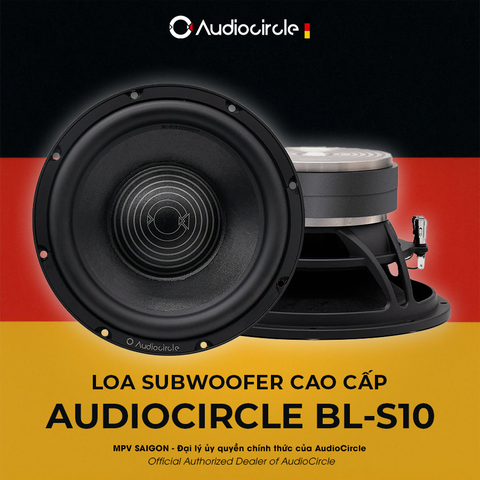 AUDIOCIRCLE BL-S10 – LOA SUB HƠI CAO CẤP CHO Ô TÔ