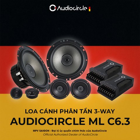 AUDIOCIRCLE ML C6.3 – LOA PHÂN TẦN 3-WAY CAO CẤP DÀNH CHO Ô TÔ