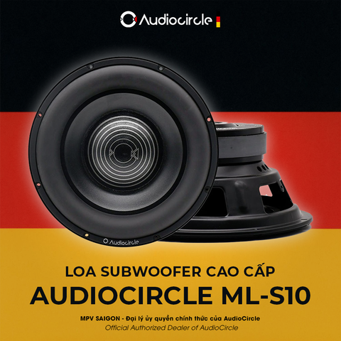 AUDIOCIRCLE ML-S10 – LOA SUB HƠI CAO CẤP CHO Ô TÔ