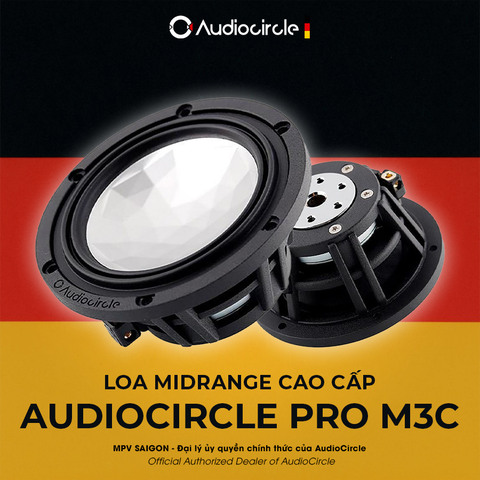 AUDIOCIRCLE PRO M3C – LOA MIDRANGE DÀNH CHO Ô TÔ CAO CẤP