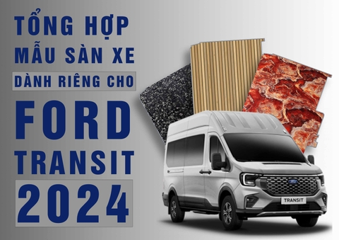 BẢNG MẪU SÀN XE FORD TRANSIT 2025 TẠI MPVSAIGON
