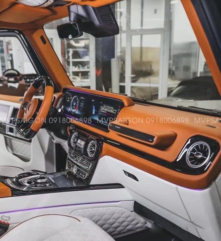 Bọc da - đổi màu nội thất Mercedes Benz G-class G500 G63
