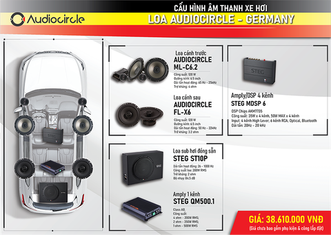 CẤU HÌNH ÂM THANH TIÊU CHUẨN 2-WAY AUDIOCIRCLE ML - C6.2 (2)