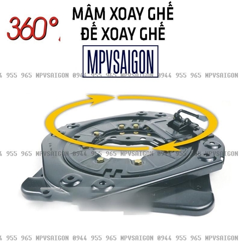 Đế xoay ghế mâm xoay ghế 360 độ tay gạt ( đế xoay cơ)