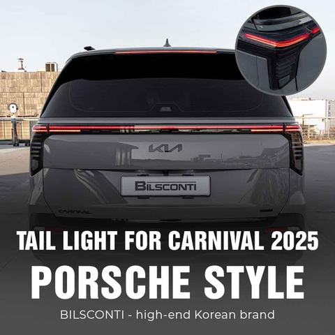 Đèn hậu Porsche cho Carnival 2025: sự khác biệt đến từ BILSCONTI Hàn Quốc