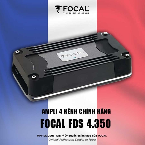 Ampli 4 kênh FDS 4.350 chính hãng Focal