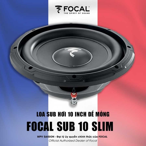 FOCAL SUB 10 SLIM Loa sub hơi 10 inch đế mỏng