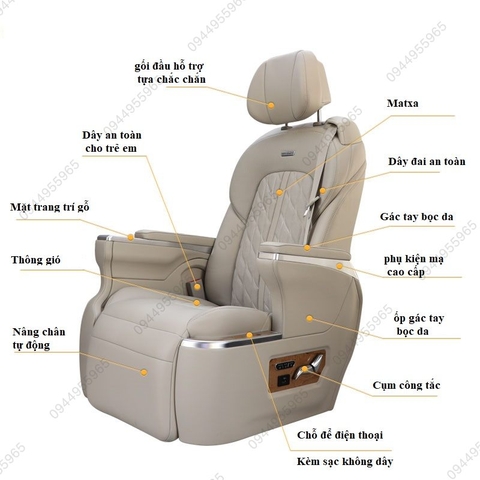 Ghế Limousine nhập nguyên chiếc mẫu mới