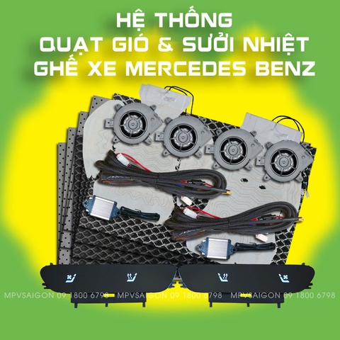 Quạt thông gió mát ghế - sưởi nhiệt ghế xe Mercedes Benz C-class E-class GLC GLB