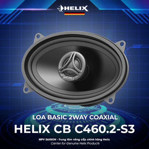 HELIX LOA BASIC 2WAY COAXIAL 4X6″ -3 OHM CB C460.2-S3