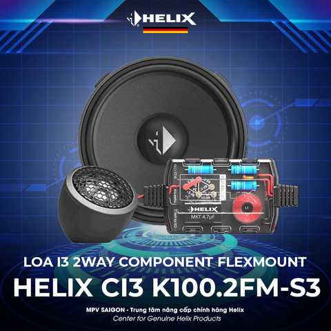 HELIX LOA I3 2WAY COMPONENT 4″ FLEXMOUNT 3 OHM CI3 K100.2FM-S3