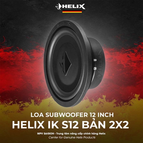 HELIX LOA SUBWOOFER MỎNG 12″ IK S12 BẢN 2X2