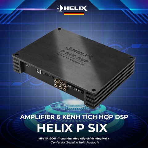 HELIX AMPLIFIER 6 KÊNH TÍCH HỢP 8 KÊNH DSP HELIX P SIX