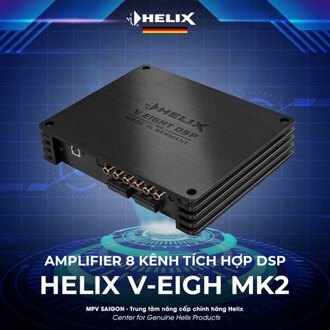 HELIX V-EIGH MK2: AMPLIFIER 8 KÊNH TÍCH HỢP 10 KÊNH DSP