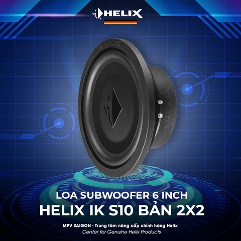 HELIX LOA SUBWOOFER MỎNG 6″ IK S10 BẢN 2X2