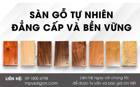 SÀN GỖ TỰ NHIÊN CHO Ô TÔ TẠI MPVSAIGON
