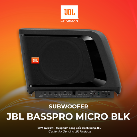 Loa SUB cốp xe ô tô JBL BassPro Micro BLK