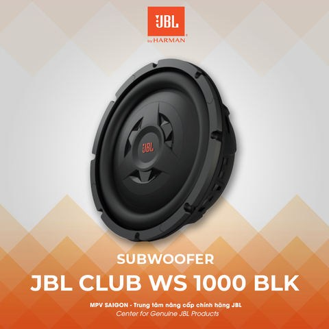 Loa SUB hơi cốp xe ô tô JBL CLUB WS 1000 BLK