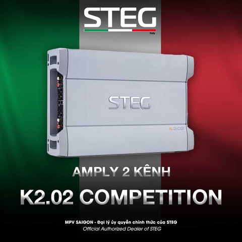 Amply 2 kênh Steg K2.02 Competition