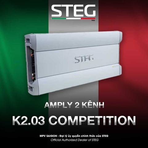 Amply 2 kênh Steg K2.03 Competition