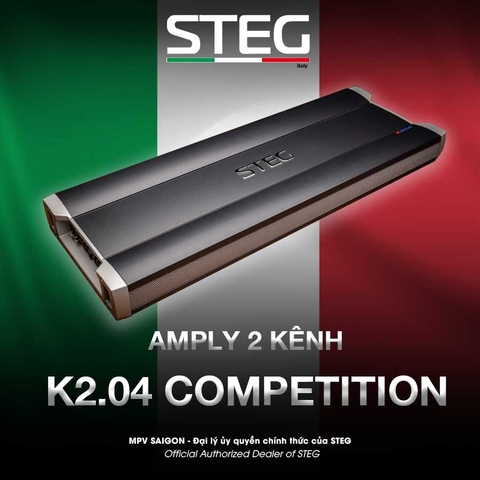 Amply 2 kênh Steg K2.04 Competition