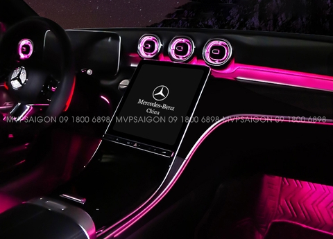 LED nội thất Benz C Class C200 C300 GLC 2022-2023